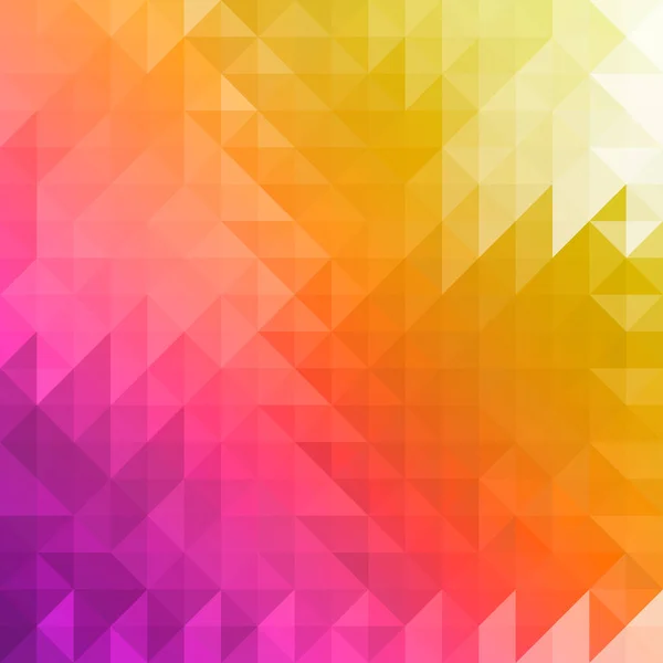 Mozaika pozadí přechodu tabulky, kreativní Design šablony. Abstraktní geometrické tapety fialové, žluté, oranžové barvy. — Stockový vektor