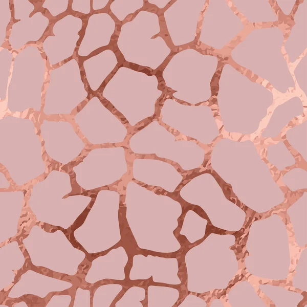 Giraffe animal skin print. Seamless texture  vector pattern. Ros — Stock Vector