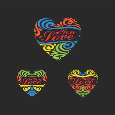 Kalp soyut Love You