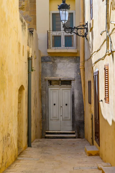 Dead End Street Nell Antica Città Maltese Mdina Sull Isola — Foto Stock