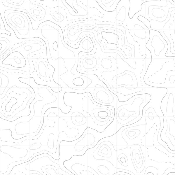 Kabartma ile üst düzey kontur kontür ve jeodezi kılavuz alanının topografik harita. Soyut vectror satır arkaplanı üzerinde beyaz izole.