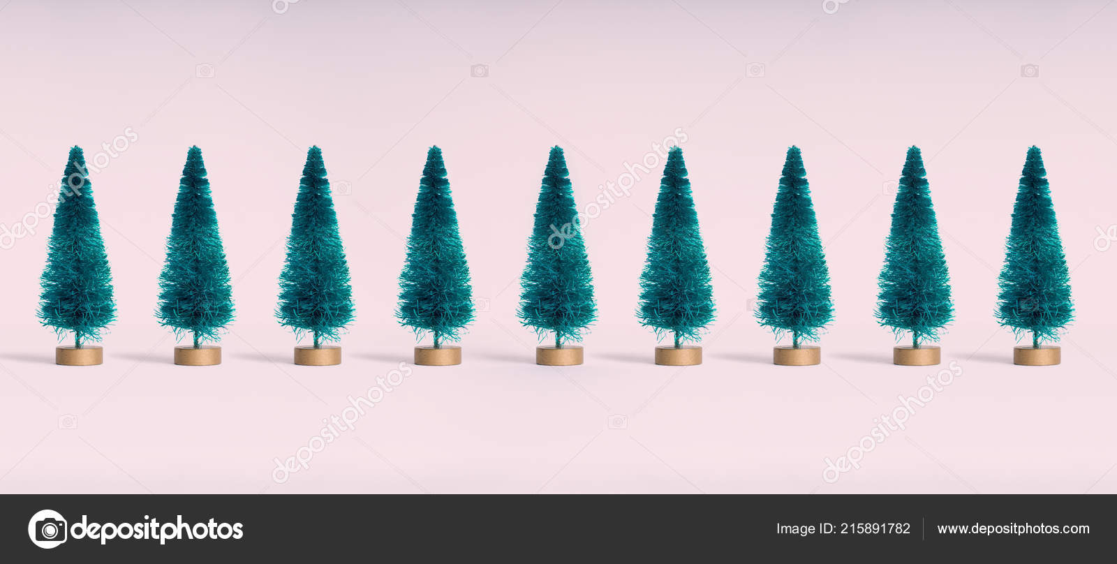 small colored christmas trees artificial