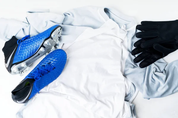 Moscow Oroszország Január 2019 Pár Labdarúgó Labdarúgás Boots Stoplist Nike — Stock Fotó