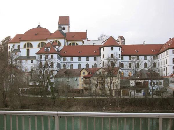 德国小城镇福森的古老与国内建筑之美 — 图库照片