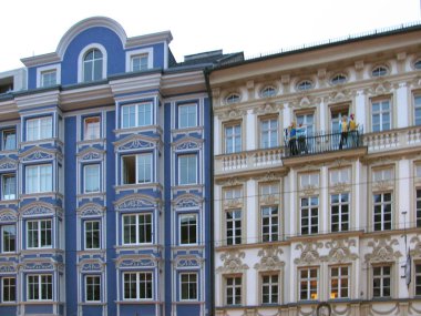 Güzellik ve Tyrol ana şehirde özgünlük. Innsbruck. Avusturya.                               