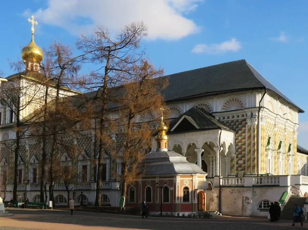 Trinity Sergius Lavra Largest Monastery Russian Orthodox Church Front Lavra — Stock Photo, Image