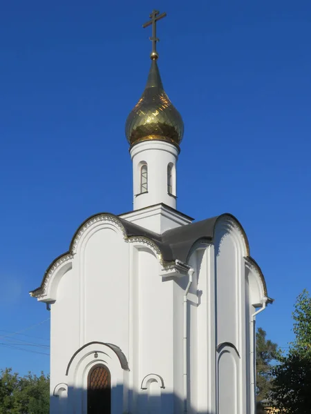 Ρωσία Επαρχιακή Πόλη Της Borovsk Ιστορικό Παρεκκλήσι Στην Πόλη — Φωτογραφία Αρχείου