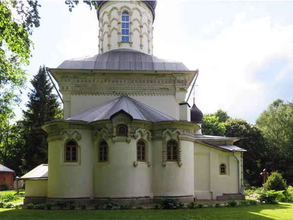 Modern Church Alexander Nevsky Farmstead Novodevichy Monastery Village Sanatorium Herzen — Stock Photo, Image