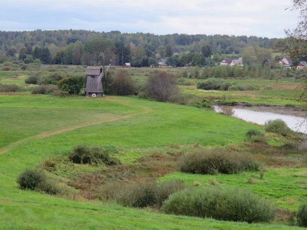 Russia Villaggio Mikhailovskoye Museo Riserva Del Grande Poeta Pushkin Strada — Foto Stock