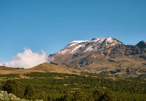 火山イスタシワトル Izta Zoquiapan 国立公園 メキシコの Viev — ストック写真
