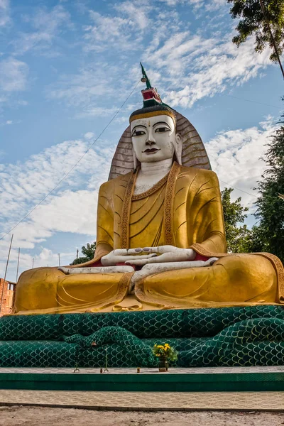 Seated Buddha Kyaw Aung San Dar Monastery Amarapura Mandalay Myanmar — Stock Photo, Image