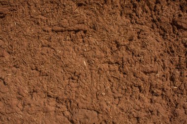 Bir geleneksel çamur evde, Riyadh Province, Suudi Arabistan bir duvar parçası