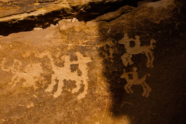 Masayqirah Petroglyphen Qariyat Asba Provinz Riad Saudi Arabien — Stockfoto