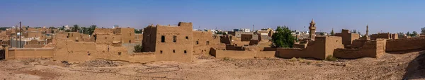 Casas Tijolos Lama Árabes Tradicionais Abandonados Majmaah Arábia Saudita — Fotografia de Stock