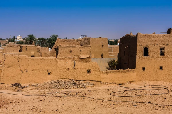 Las Casas Ladrillo Barro Árabes Tradicionales Abandonadas Majmaah Arabia Saudita —  Fotos de Stock