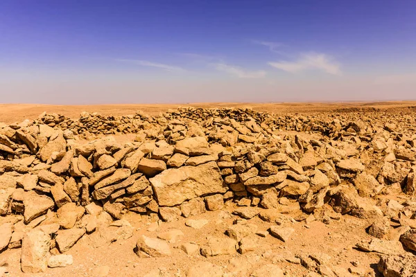 Die Überreste Des Neolithischen Grabmals Der Wüste Nahe Riad — Stockfoto