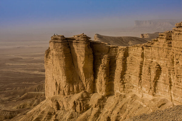 Edge of the World, a popular tourist destination near Riyadh, Saudi Arabia