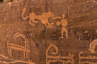 Queeen Victoria 's Rock Petroglyph geri Neolith, Riyadh Province, Suudi Arabistan tarihli