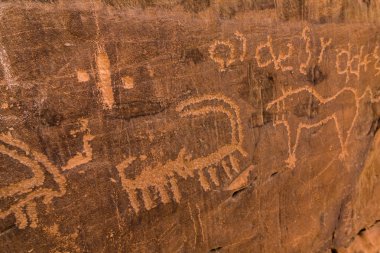 Queeen Victoria 's Rock Petroglyph geri Neolith, Riyadh Province, Suudi Arabistan tarihli