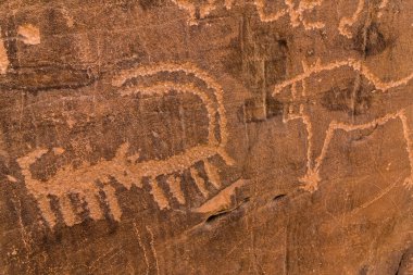 Queeen Victoria 's Rock Petroglyph geri Neolith, Riyadh Province, Suudi Arabistan tarihli