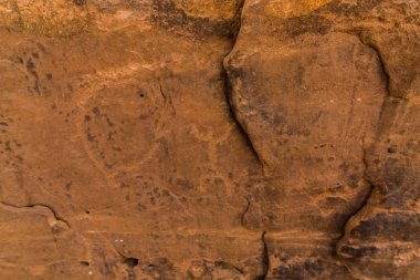 Queeen Victoria 's Rock Petroglyph geri Neolith, Riyadh Province, Suudi Arabistan tarihli