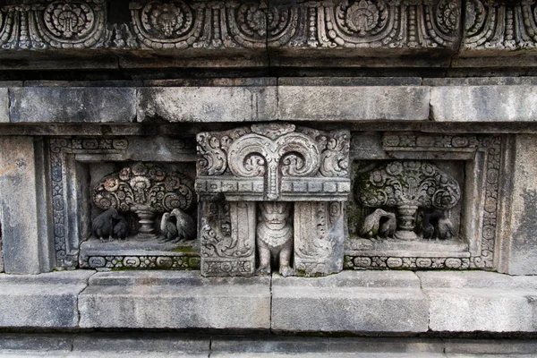 Ein Fragment Des Candi Prambanan Prambanan Tempel Außen Das Einen — Stockfoto