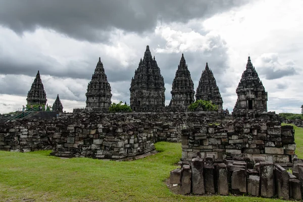 Prambanan Tapınağı Kompleksi Yogyakarta Orta Java Endonezya — Stok fotoğraf