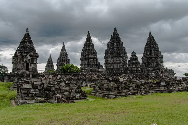 Prambanský Chrámový Komplex Yogyakarta Centrál Java Indonésie — Stock fotografie