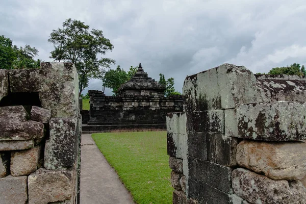 View Candi Sambisari Cloudy Summer Day — Stock Photo, Image