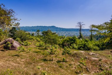 Kulen tepeleri 'nin doğal manzarası, Siem Reap, Kamboçya