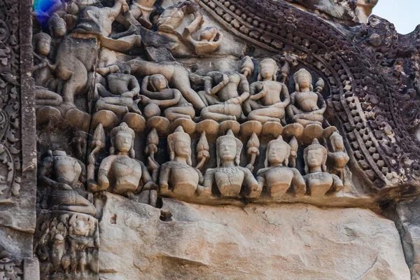 Ein Fragment Des Angkor Wat Äußeren Siem Reap Kambodscha — Stockfoto