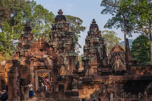 Banteay Srei Tapınağı Siem Reap Kamboçya — Stok fotoğraf