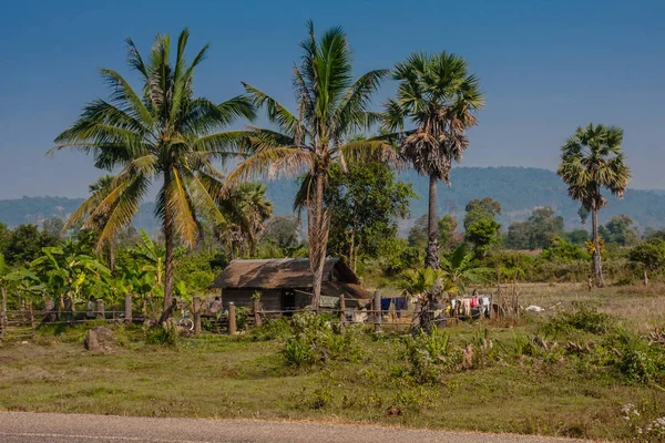 Ένα Τυπικό Χωριό Που Κατοικεί Στην Επαρχία Σιέμ Ριπ Καμπότζη — Φωτογραφία Αρχείου