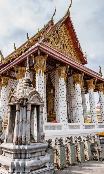 Egyik Pavilonok Wat Arun Temple Dawn Bangkok — Stock Fotó