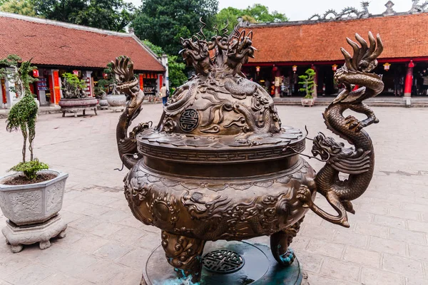 Une Cour Temple Littérature Van Mieu Hanoi — Photo