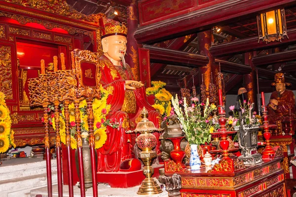 Altares Confúcio Seus Discípulos Templo Literatura Hanói — Fotografia de Stock