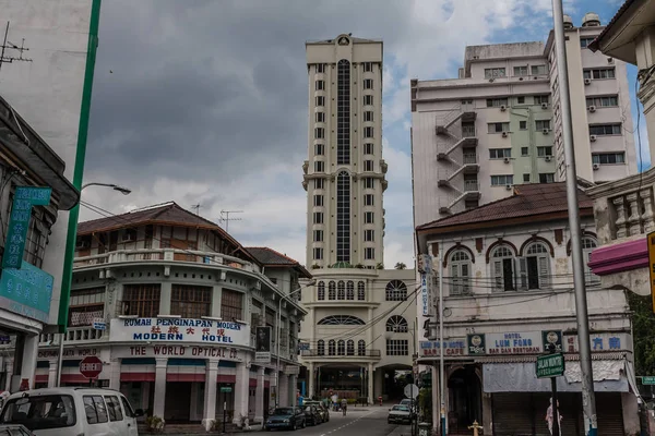 Una Calle Antigua Georgetown Patrimonio Humanidad Por Unesco Penang Island —  Fotos de Stock