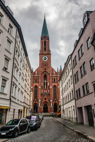 Iglesia San Juan Bautista Una Iglesia Católica Distrito Múnich Haidhausen — Foto de Stock