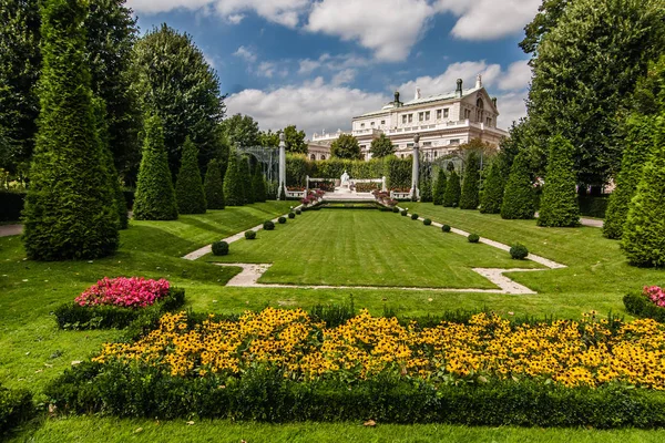 Volksgarten Giardino Pubblico Nel Centro Storico Vienna — Foto Stock