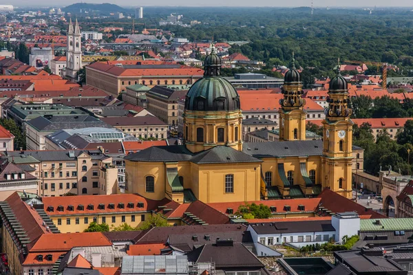 Stadtbild Von München Mit Theaterkirche Blick Von Der Frauenkirche — Stockfoto