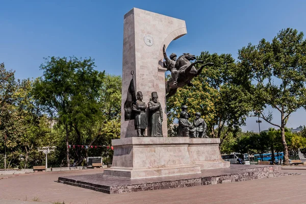 Monument Van Sultan Mehmed Veroveraar Fatih Park Istanboel — Stockfoto