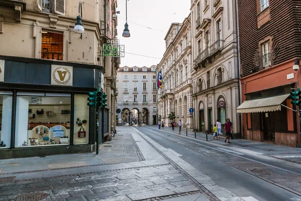 Milano Calle Milán Centro Histórico Turín — Foto de Stock