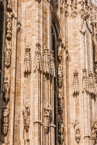 Die Details Der Mailänder Kathedrale Duomo Milano Außen — Stockfoto