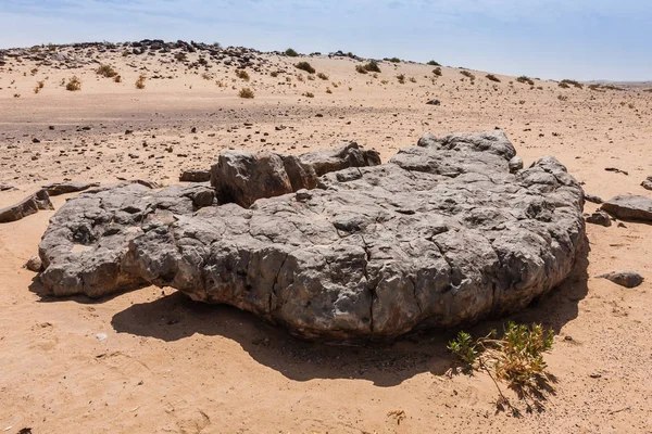 Natürliche Felsformationen Vulkanischen Ursprungs Der Wüste Nahe Riad — Stockfoto