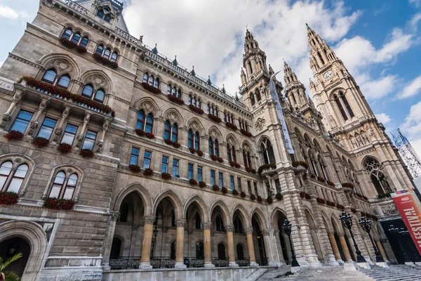 Ayuntamiento Viena Alemán Wiener Rathaus Sede Del Gobierno Local Viena — Foto de Stock