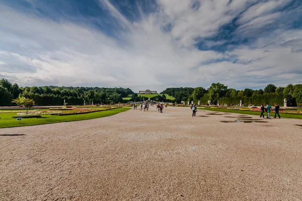 Parco Del Palazzo Schoenbrunn Con Gloriette — Foto Stock