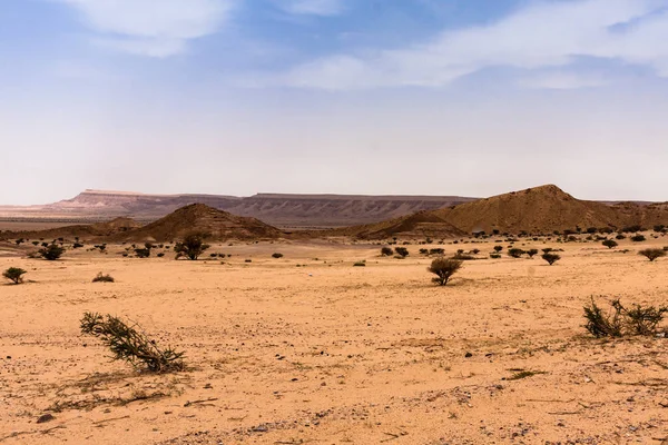 Desert Landscape South West Riyadh Combination Plain Rocky Hill Terrain — Stock Photo, Image