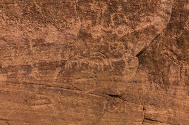 Queeen Victoria's Rock petroglifleri Neolith, Riyad Eyaleti, Suudi Arabistan