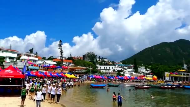 Dragon Boat Stanley Hong Kong Día Junio 2019 — Vídeos de Stock