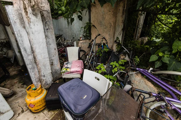 Casas Abandonadas Aldeia Perto Discovery Bay Ilha Lantau Hong Kong — Fotografia de Stock